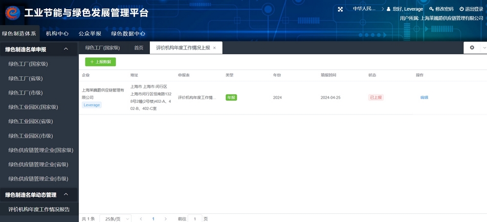 Leverage获得国家“绿色制造体系”第三方评价机构资格 Leverage获得国家“绿色制造体系”第三方评价机构资格
