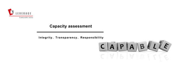 Capacity assessment Capacity assessment