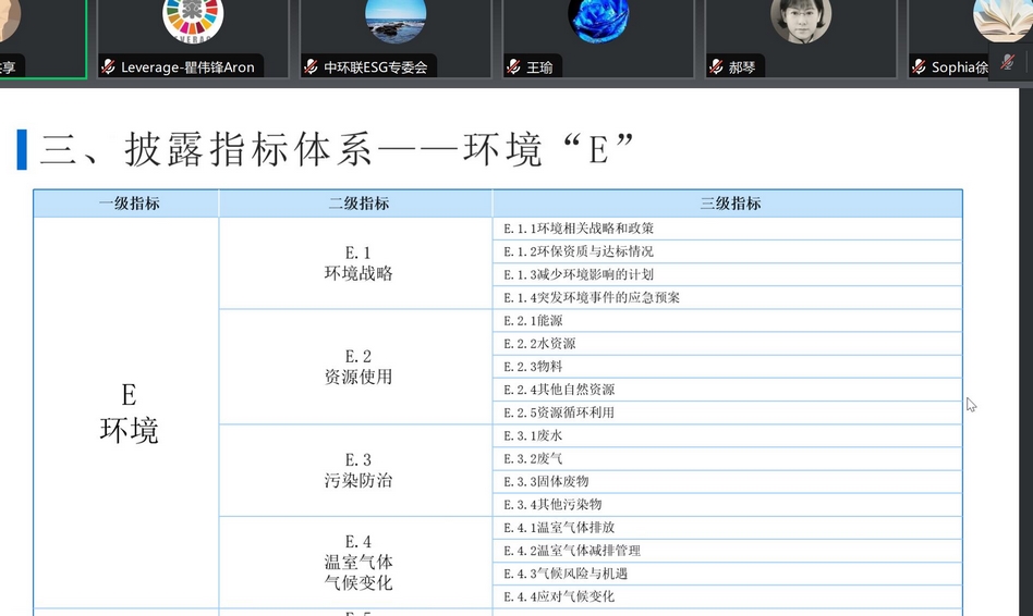 Leverage受邀参加《企业ESG信息披露指南》标准草案第一次线上研讨会 Leverage受邀参加《企业ESG信息披露指南》标准草案第一次线上研讨会