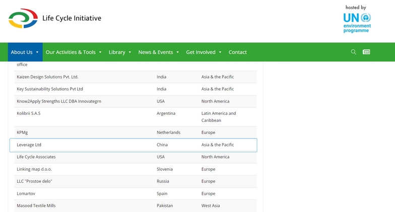 Leverage X UNEP LCI携手3年,共同推动全球生命周期倡议行动 Leverage X UNEP LCI携手3年,共同推动全球生命周期倡议行动