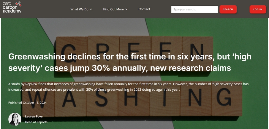 “漂绿”诉讼六年来首次下降,但高风险案件激增 “漂绿”诉讼六年来首次下降,但高风险案件激增