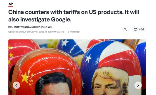 反制美国新关税！中国宣布将对部分美国产品加征10%至15%关税