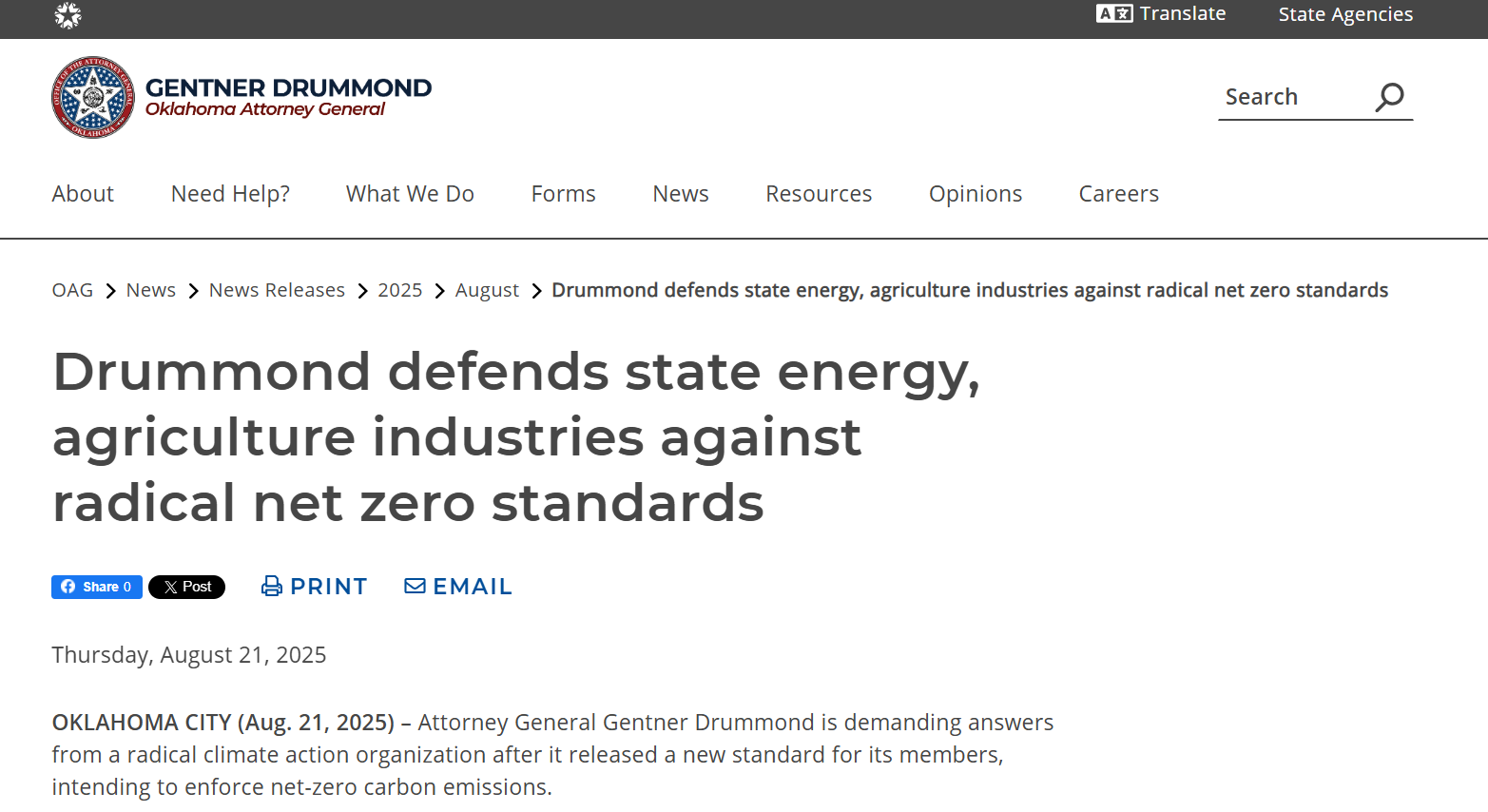 美国多州总检察长质疑 SBTi“净零碳排放”标准:ESG框架下的法律与经济博弈 美国多州总检察长质疑 SBTi“净零碳排放”标准:ESG框架下的法律与经济博弈